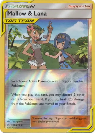 Cosmic Eclipse Mallow & Lana #198/236 reverse holo